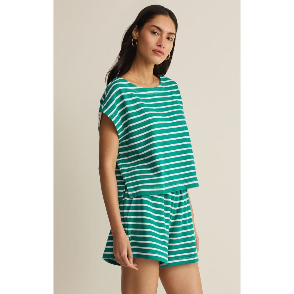 Z Supply Tilly Striped Top - Rainforest NWT SIZE XS S M - Picture 3 of 4
